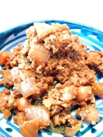 ヒヨコ豆の味噌チリコンカンの画像