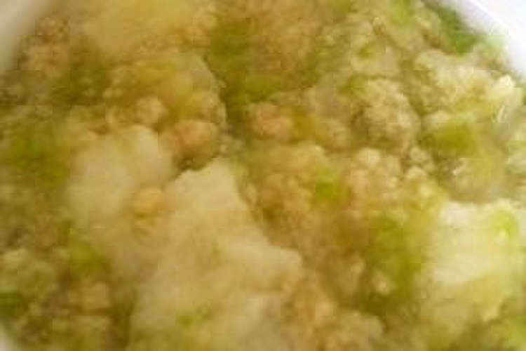 ツナとレタスのパンがゆ 離乳食中期 レシピ 作り方 By ズボーラ クックパッド 簡単おいしいみんなのレシピが376万品