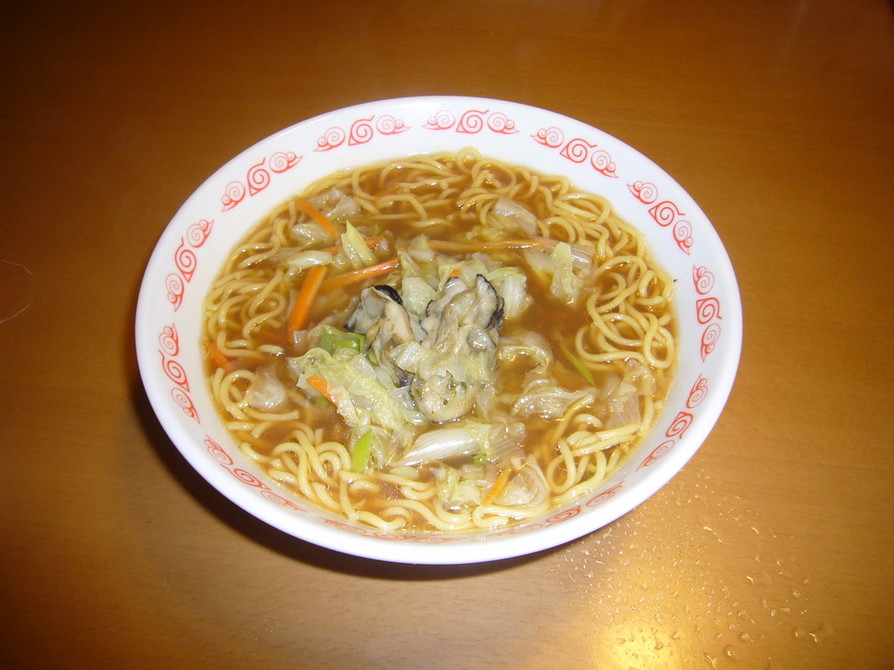 旬の牡蠣で中華あんかけ麺の画像
