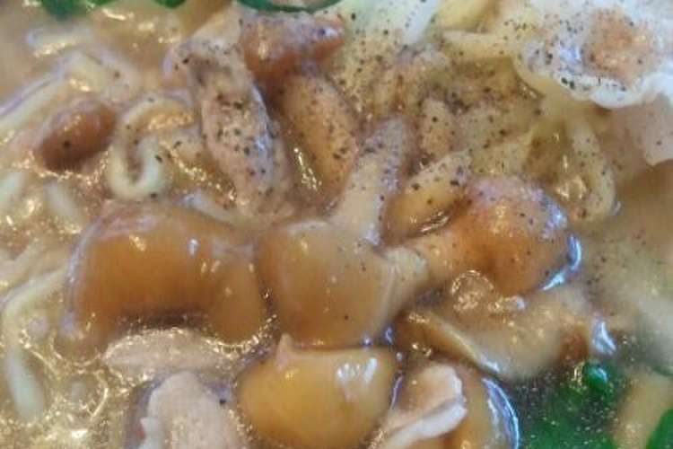 これは絶品 ナメコ入り即席塩ラーメン レシピ 作り方 By インディ藤田 クックパッド 簡単おいしいみんなのレシピが365万品