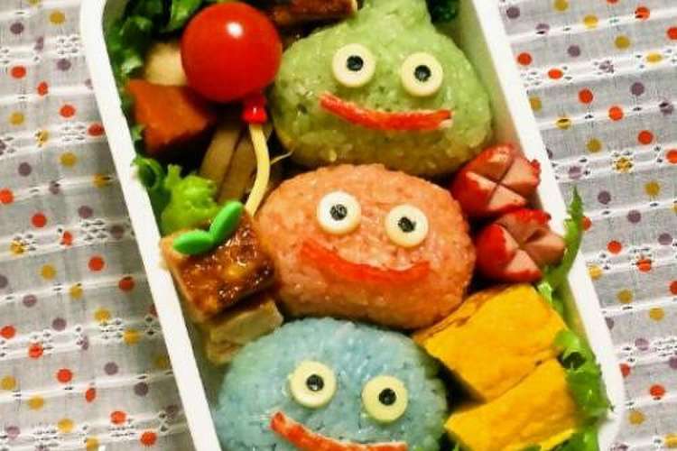 キャラ弁 スライムおにぎり レシピ 作り方 By みんなのあねご クックパッド 簡単おいしいみんなのレシピが361万品
