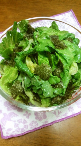 レタスと海苔のナムルサラダ