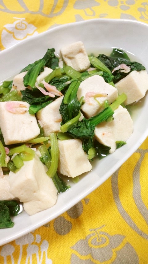 小松菜と高野豆腐の煮びたしの画像