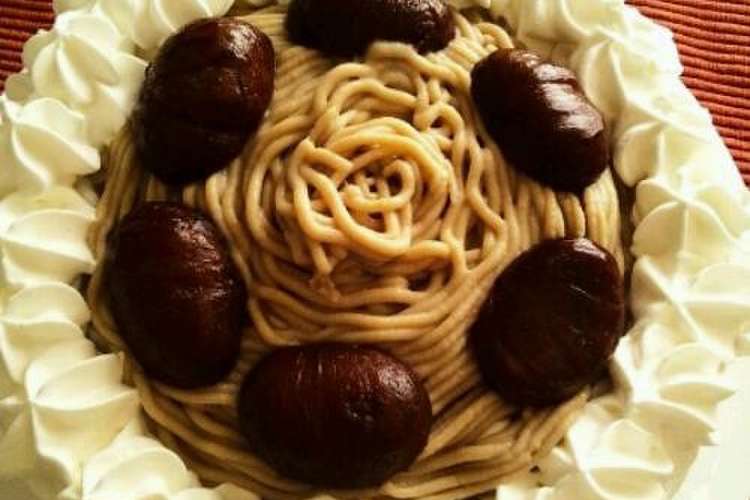 モンブランデコレーションケーキ レシピ 作り方 By さかmama クックパッド