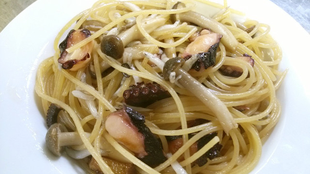 タコの干物でパパッとパスタ レシピ 作り方 By 神の島山海荘 クックパッド 簡単おいしいみんなのレシピが353万品