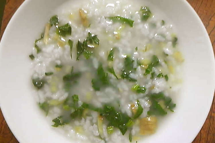 風邪かな と思ったら 生姜のおかゆ レシピ 作り方 By ふうばあば クックパッド 簡単おいしいみんなのレシピが360万品