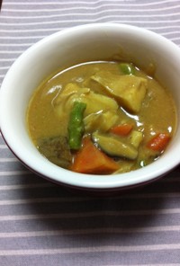 ほっこり美味＊鱈と根菜のカレー豆乳スープ