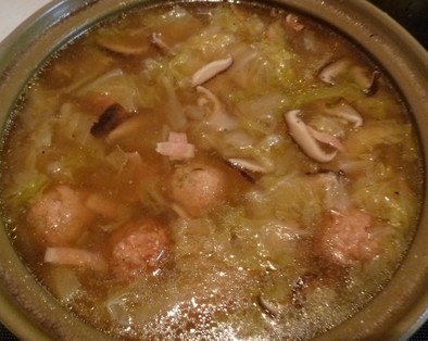 我が家の白菜たっぷり☆肉団子スープの写真