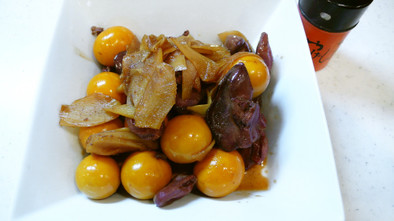 たっぷり生姜の「鶏のレバー煮」の写真