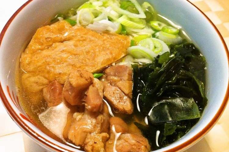 だしがおいしい 鶏きつねうどん レシピ 作り方 By Marimock クックパッド 簡単おいしいみんなのレシピが352万品
