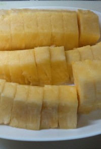 パイナップルの切り方　