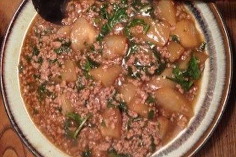 カブと豚ひき肉がっつりおかず レシピ 作り方 By ちいちゃんちいたあ クックパッド 簡単おいしいみんなのレシピが352万品