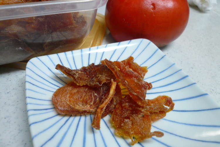 うす い干柿 柿の大量消費 長期保存に レシピ 作り方 By いっシャン クックパッド