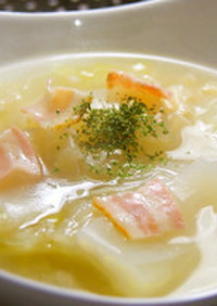 白菜とホタテのこっくりスープ