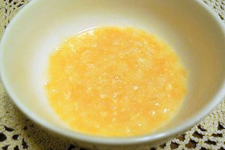 離乳食初期 人参と豆腐のお粥 レシピ 作り方 By いないいないだあ クックパッド