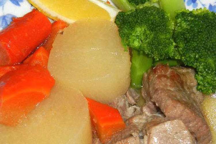 豚肩ロースかたまりと大根のスープ煮 レシピ 作り方 By まま蔵 クックパッド 簡単おいしいみんなのレシピが350万品