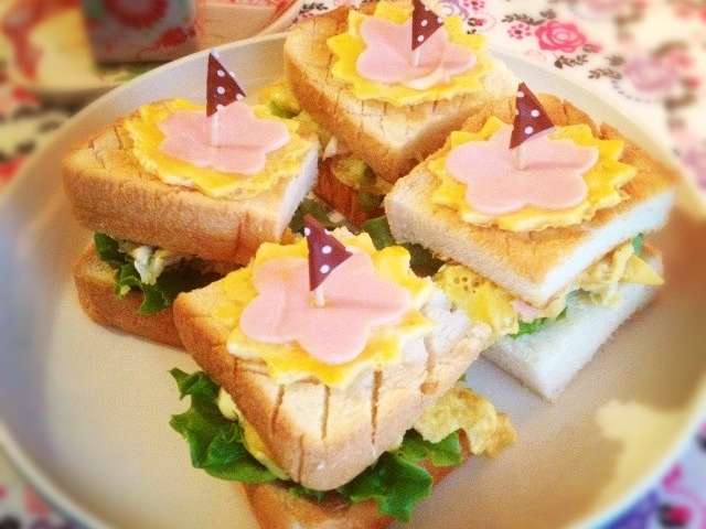 パーティーに かわいいサンドイッチ レシピ 作り方 By ひのちゃん