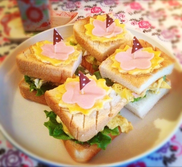 ＊パーティーに☆かわいいサンドイッチ*＊の画像
