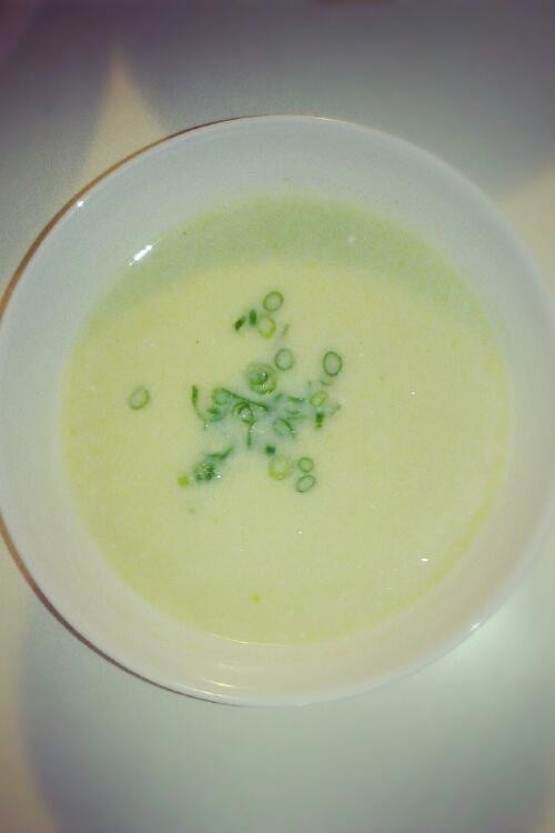 白菜とホタテの豆乳スープの画像