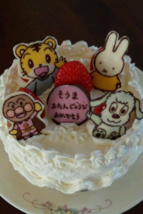 キャラチョコ ☆バースデーケーキの画像