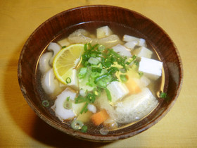 鶏のお出汁がおいしい~そば米汁