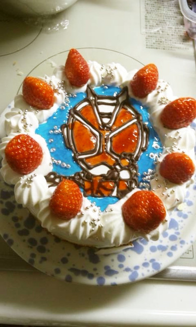 仮面ライダー　ウィザード　ケーキの写真