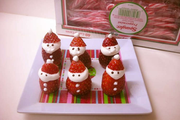 イチゴでサンタクロース クリスマス レシピ 作り方 By 五条まあさっちん クックパッド 簡単おいしいみんなのレシピが353万品
