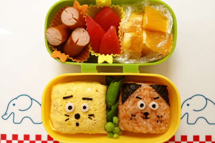 年長さんのお弁当 ぼてじんといぬてん レシピ 作り方 By Daisukemom クックパッド 簡単おいしいみんなのレシピが358万品