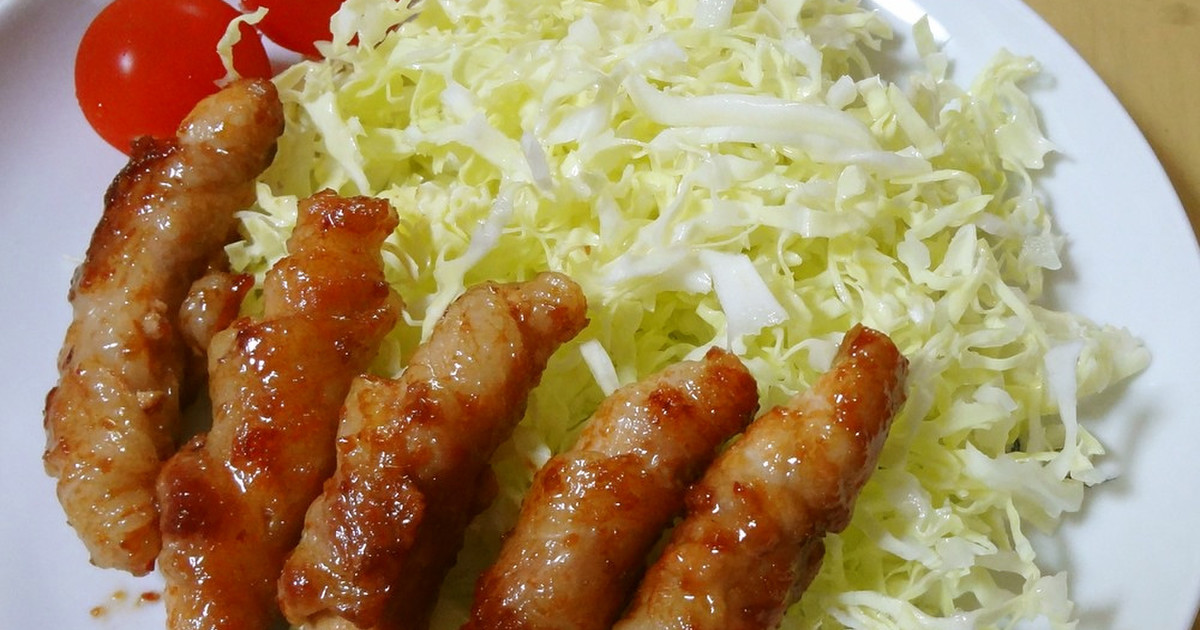 くるくる 豚薄切りの生姜焼き お弁当にも レシピ 作り方 By なゆほ クックパッド 簡単おいしいみんなのレシピが352万品