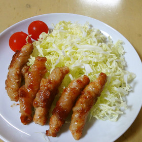 くるくる♪豚薄切りの生姜焼き*お弁当にも