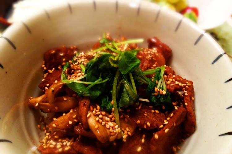 焼き肉の残りで １１２９牛丼 レシピ 作り方 By クックパッドたん クックパッド 簡単おいしいみんなのレシピが358万品