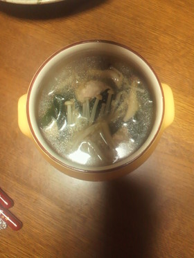たっぷり生姜の鶏団子塩麹スープ