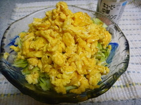 キャベツと玉子のサラダ☆中華ドレッシング