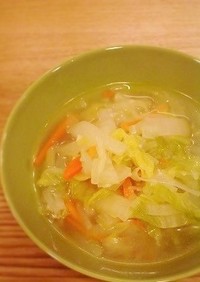 冬野菜たっぷり塩麹スープ