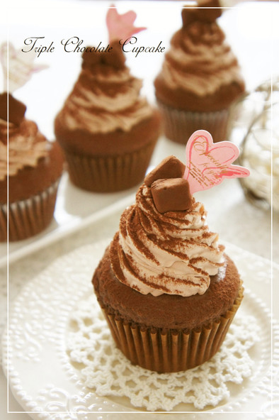 ⁂トリプルショコラカップケーキ⁂の写真
