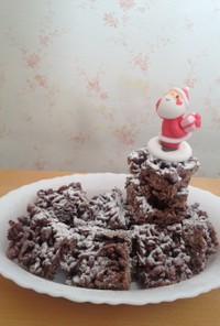 チョコクリスピーで☆クリスマスのお菓子☆
