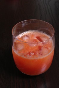 朝のフレッシュジュース2☆トマト＆みかん