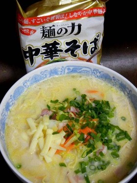 牛乳ラーメン・サッポロ一番「麺の力」