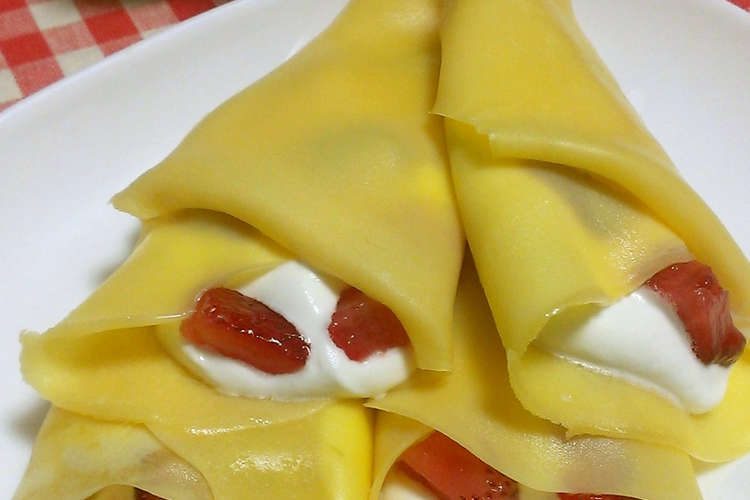 簡単 美味なおやつ ｈｍでレンジクレープ レシピ 作り方 By ふれりん クックパッド 簡単おいしいみんなのレシピが356万品