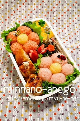 *キャラ弁*お花ちゃんおにぎり
