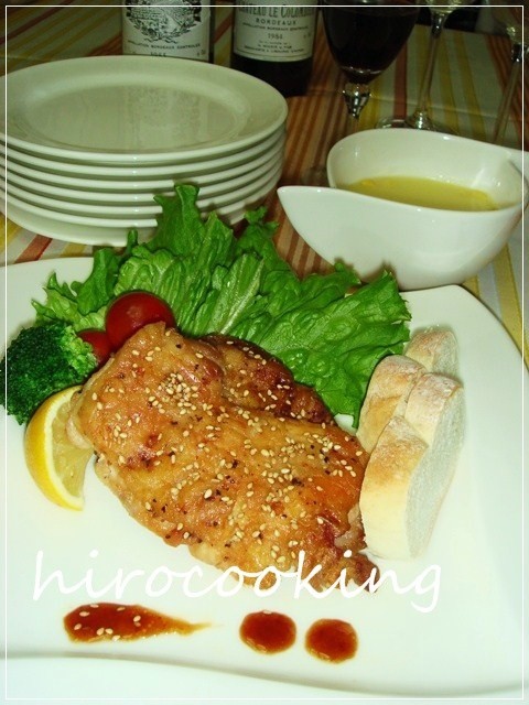 ハニーセサミチキンのレシピ