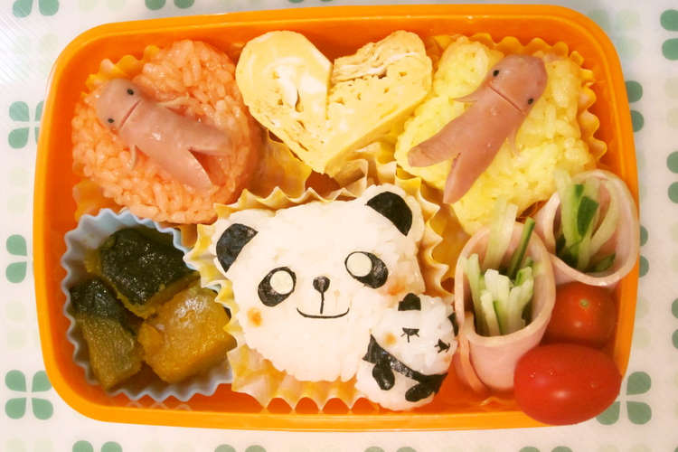 パンダ親子 キャラ弁当 レシピ 作り方 By 時々まぁ クックパッド 簡単おいしいみんなのレシピが366万品
