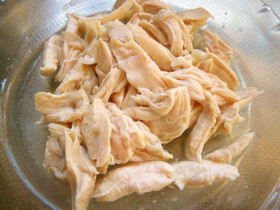 レンジで簡単!鳥ささみの酒蒸し