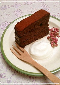 型いらずで簡単♪チョコレートケーキ