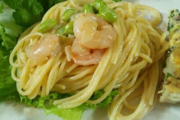 海老と枝豆のクリームパスタ レシピ 作り方 By Miz クックパッド 簡単おいしいみんなのレシピが361万品