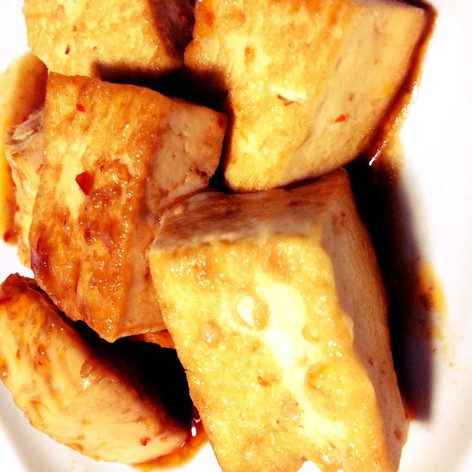 豆腐のピリ辛焼き