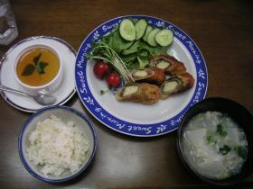 高野豆腐の梅シソ巻きフライの画像