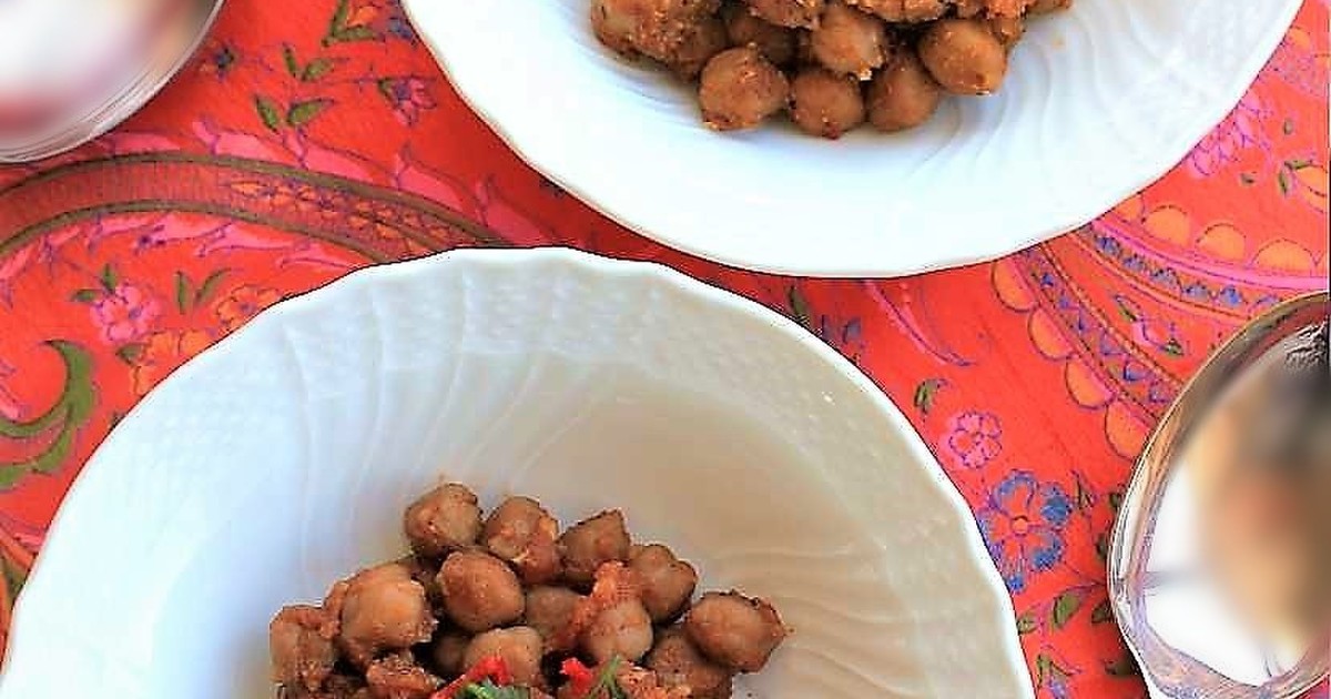 インドのスパイスひよこ豆のレシピ