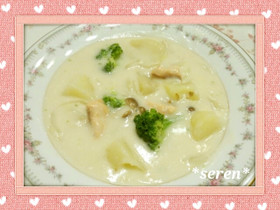 鮭ときのこのクリームシチュー♥