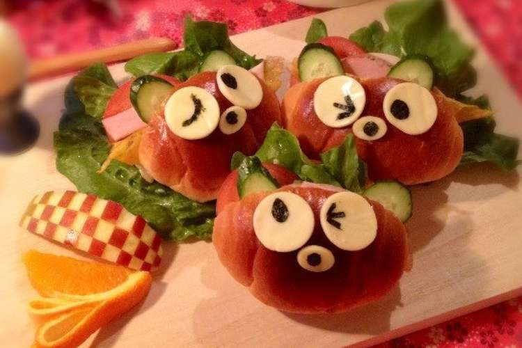 キャラ弁 簡単かわいいデコロールパン レシピ 作り方 By ひのちゃんママ クックパッド 簡単おいしいみんなのレシピが373万品